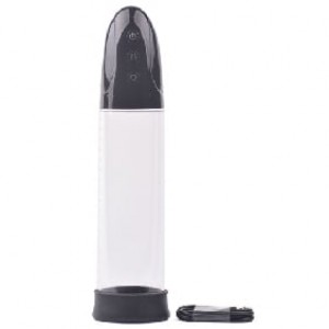 Penis Pump Rechargeable USB Port 3 Speeds Automatic with Black Sleeve  (Free Cock Ring)